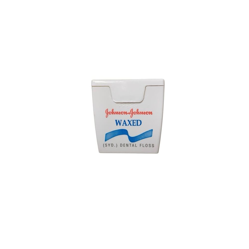 Johnson & Johnson Waxed Dental Floss 50 Yd Vintage NOS 1987